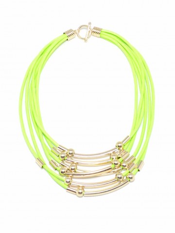 Bollywood Star Necklace Lime