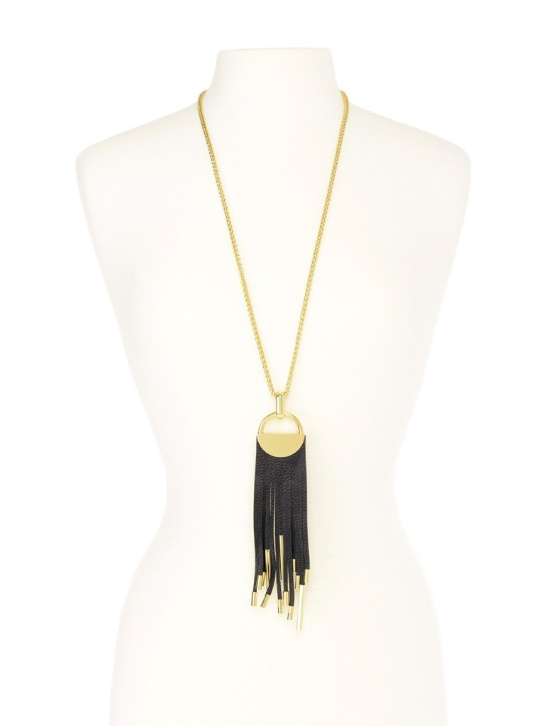 Midnight Tassel Necklace Black 3