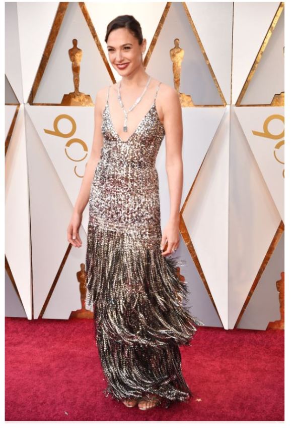 gal gadot in givenchy and tiffany &amp; co