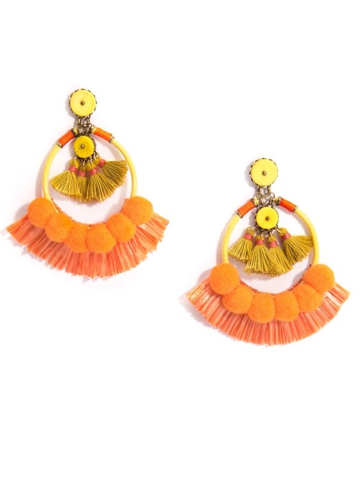 Deja Earrings, Tangerine 1