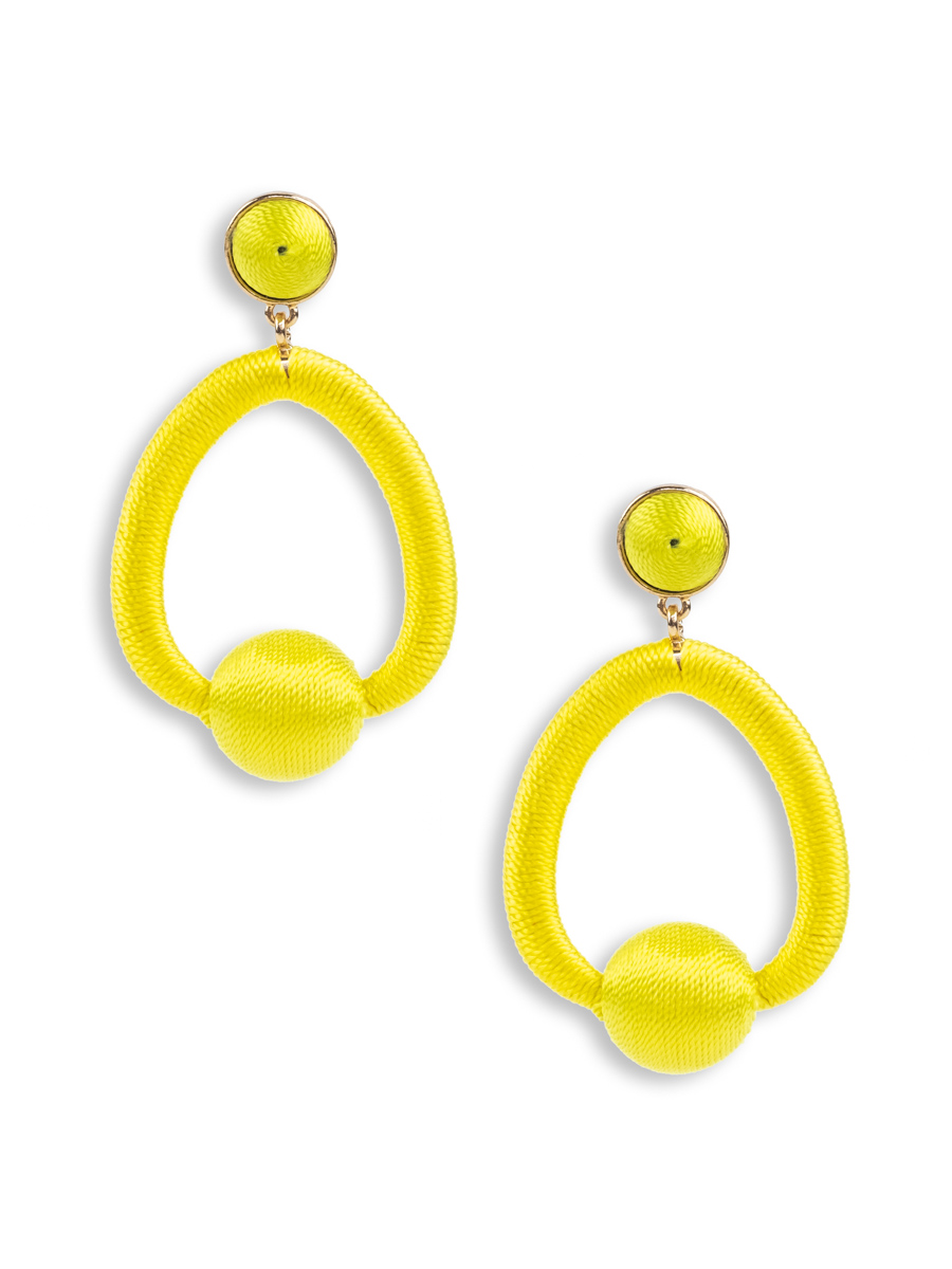 Ginny Earrings - Yellow