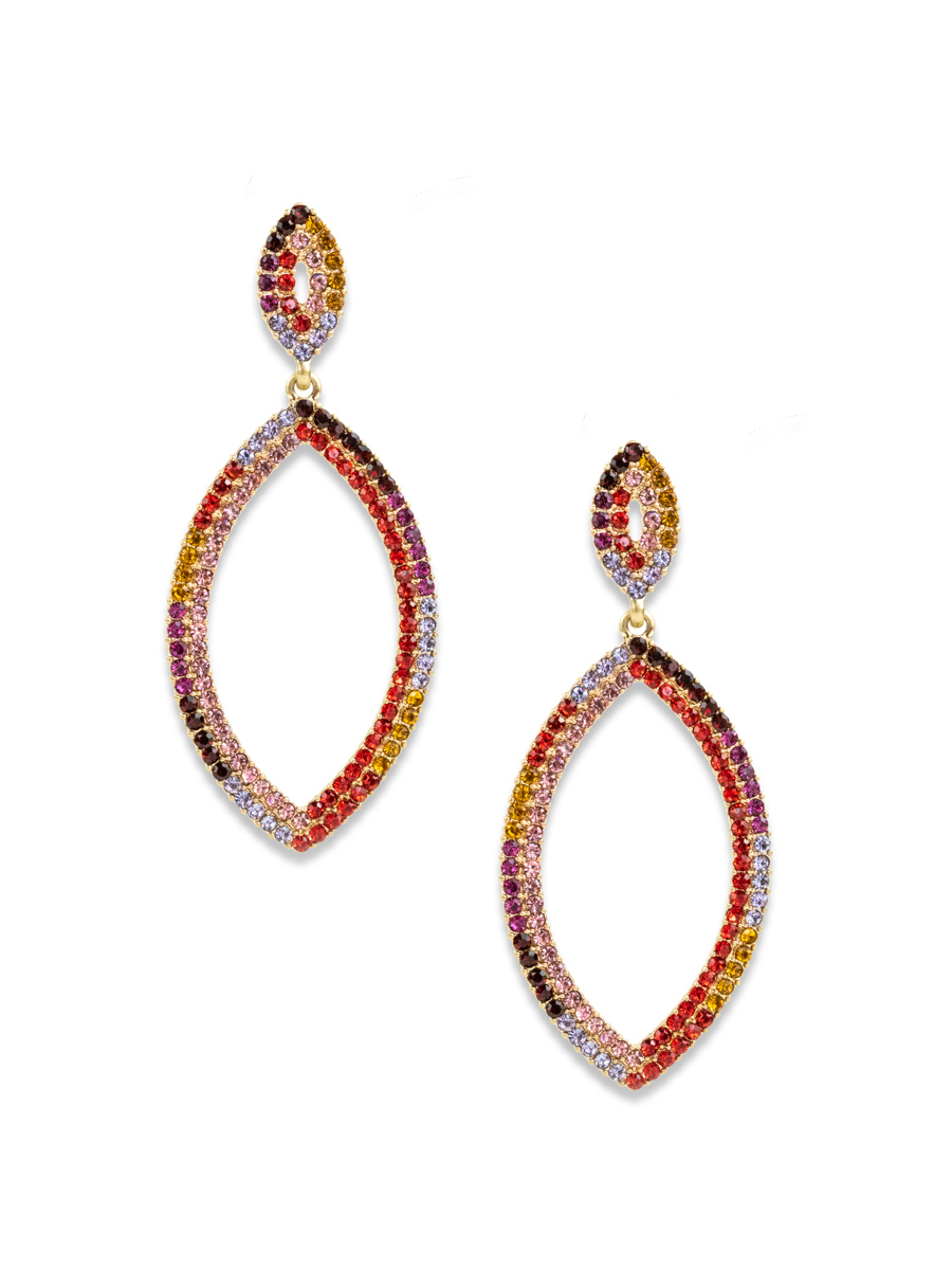 Nicole Earrings, Red